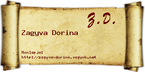 Zagyva Dorina névjegykártya